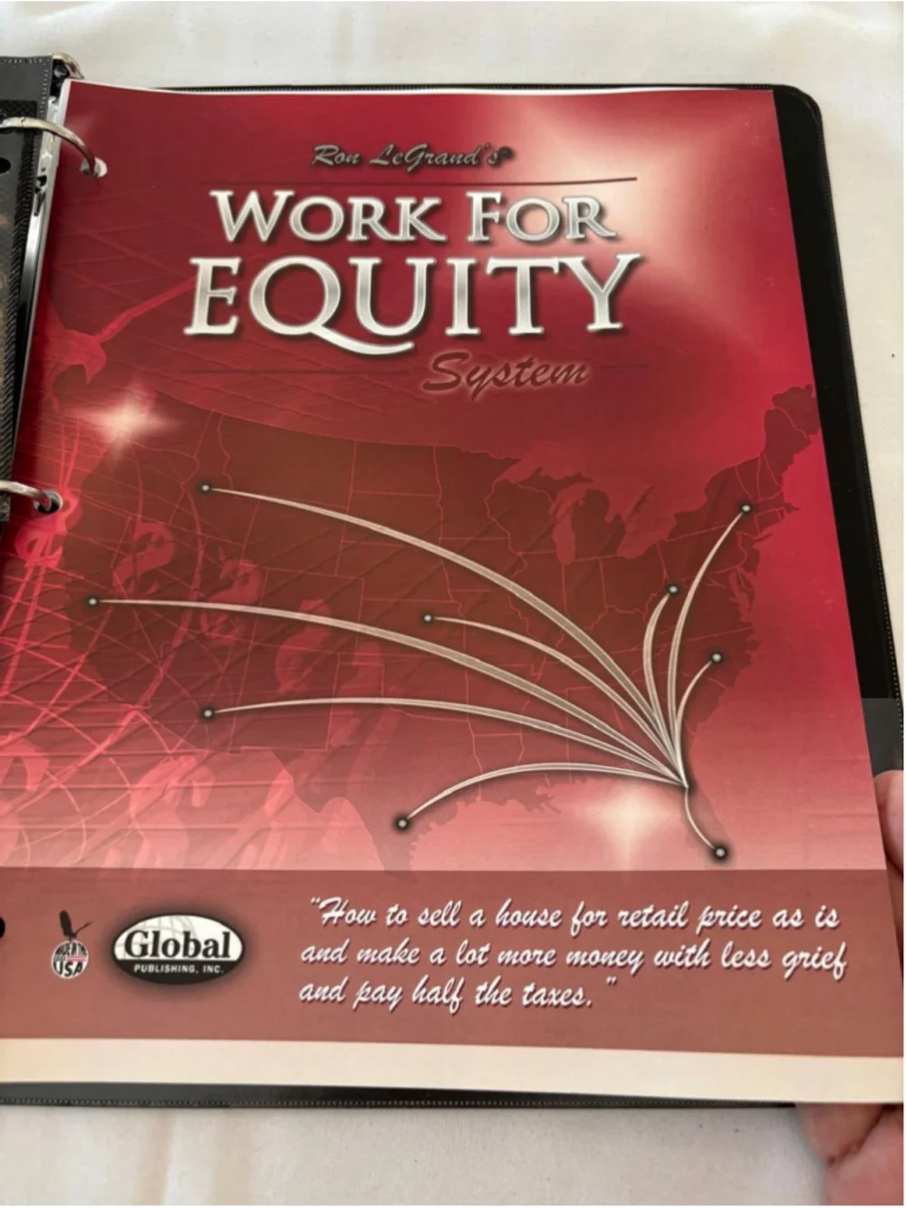 Ron LeGrand Work For Equity System Binder and 5 Discs Red White One Size #E66